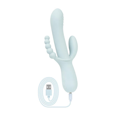 Вибратор-кролик Good Vibes Only - SAGE Triple Stimulation Vibe Soft Silicone  - фото 4