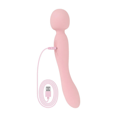 Вибромассажер Good Vibes Only - SIMI Double-Sided Wand Vibrator Soft Silicone  - фото 7