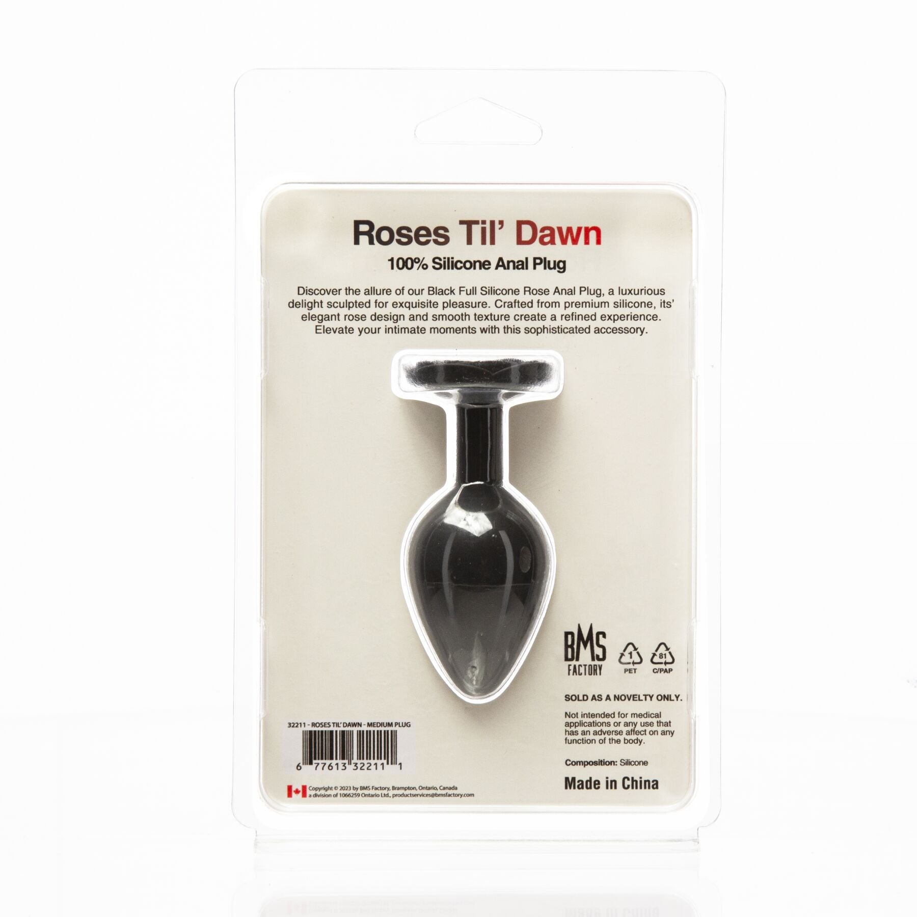 Анальна пробка BMS Roses Til’ Dawn Silicone Anal Plug - превʼю 10