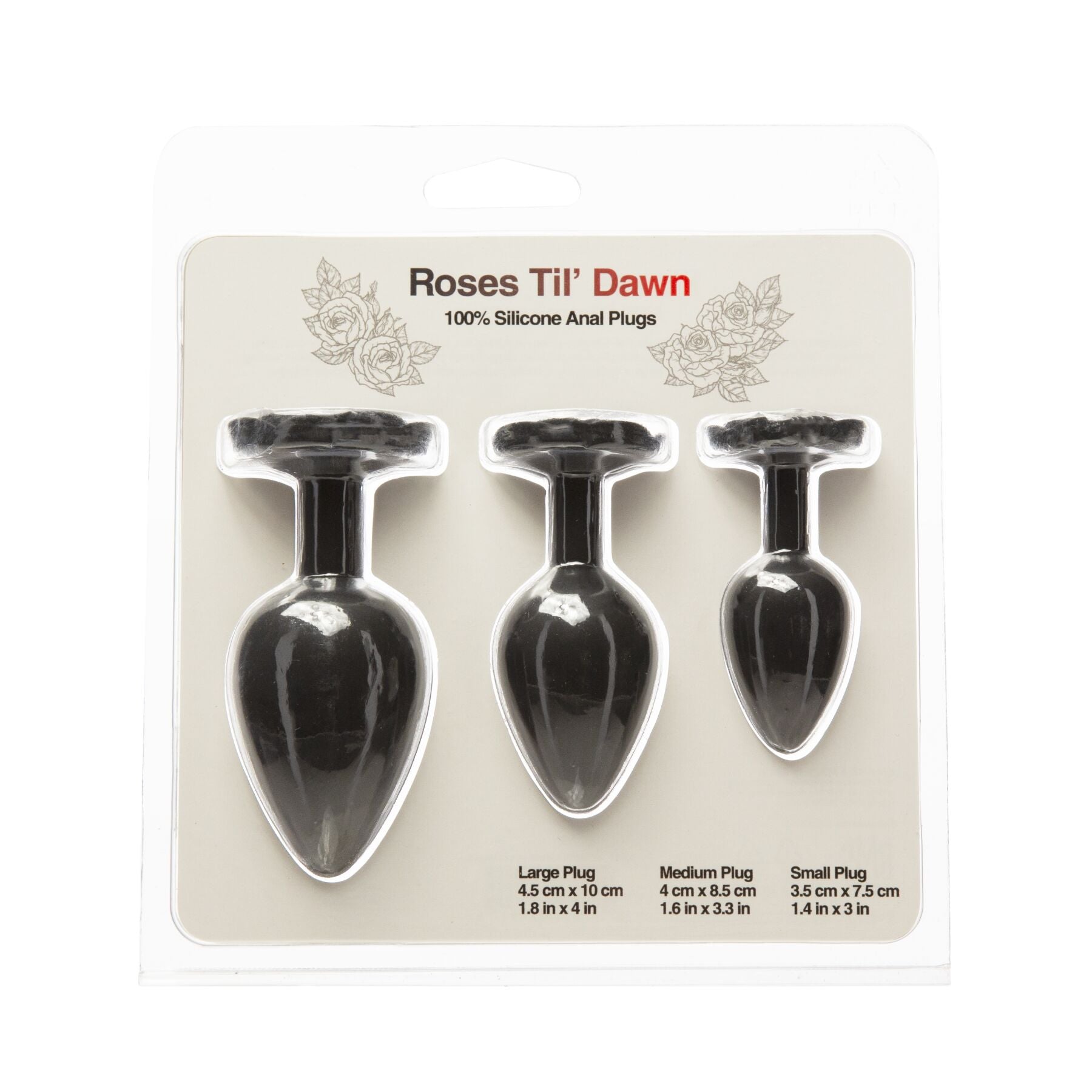 Набір силіконових анальних пробок BMS Roses Til’ Dawn Silicone Anal Plug Kit Starter Kit - превʼю 6