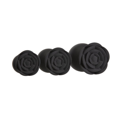 Набір силіконових анальних пробок BMS Roses Til’ Dawn Silicone Anal Plug Kit Starter Kit - фото 2