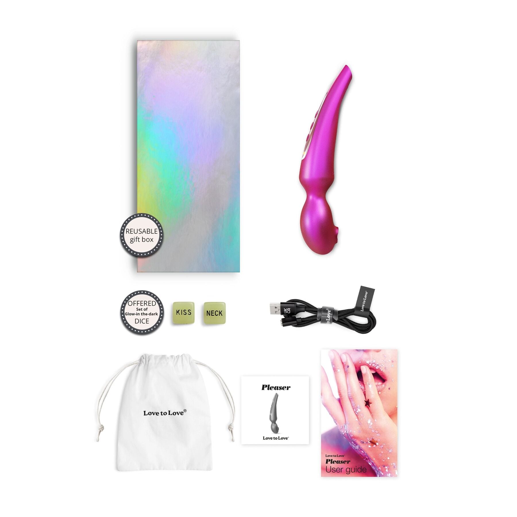 Стимулятор для клитора Love To Love Pleaser Iridescent, эффект постукивания - превью 16