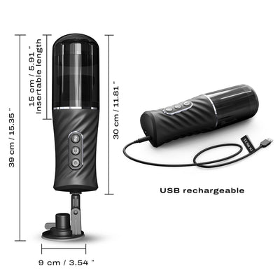 Автоматический мастурбатор Dorcel THRUST BLOW PRO, имитация фрикций+вращение - фото 2