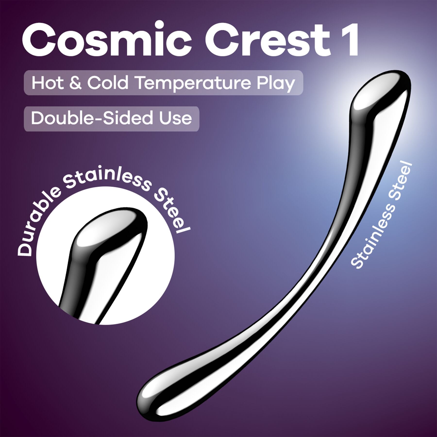 Металлический дилдо Satisfyer Cosmic Crest 1 - превью 6