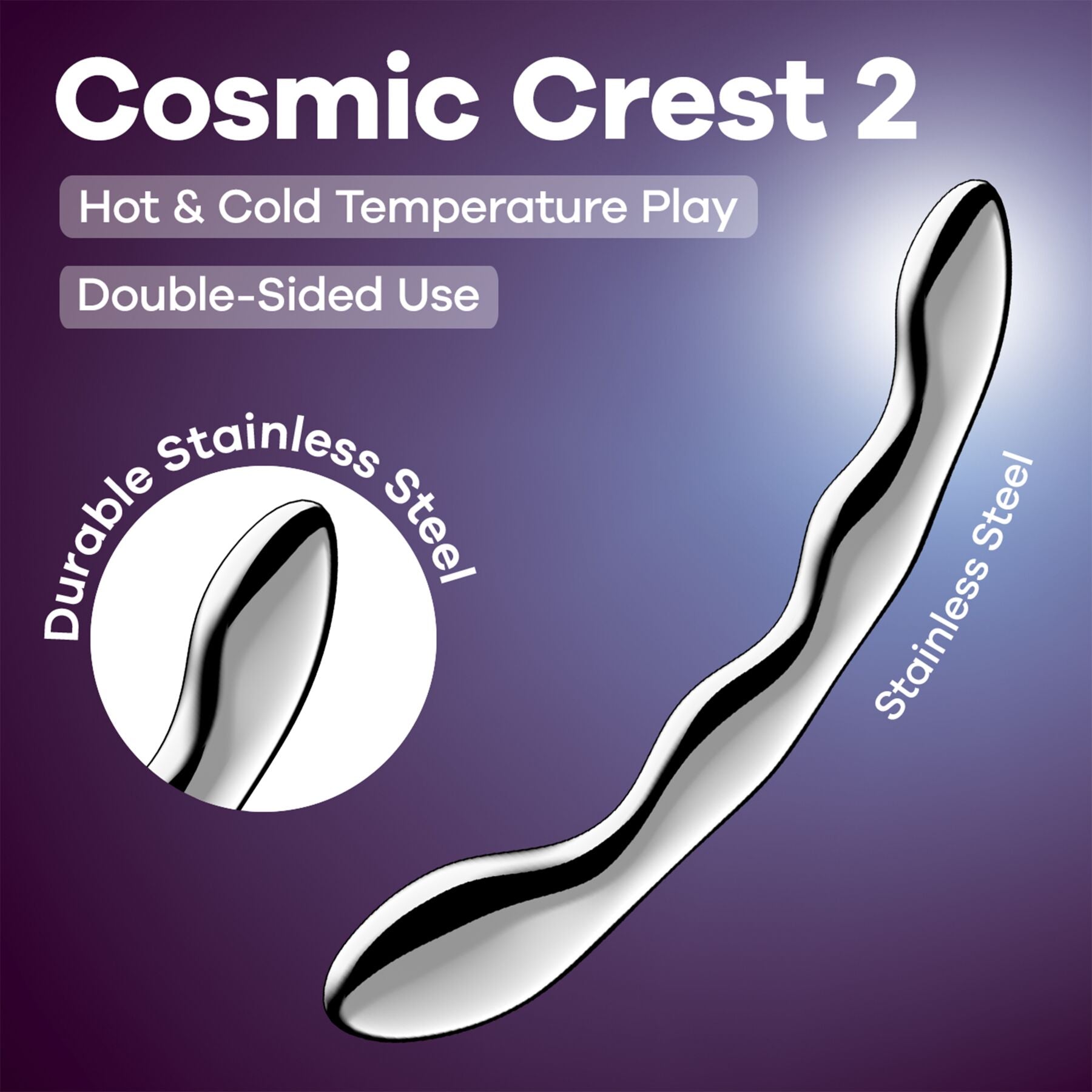 Металевий дилдо Satisfyer Cosmic Crest 2 - превʼю 6