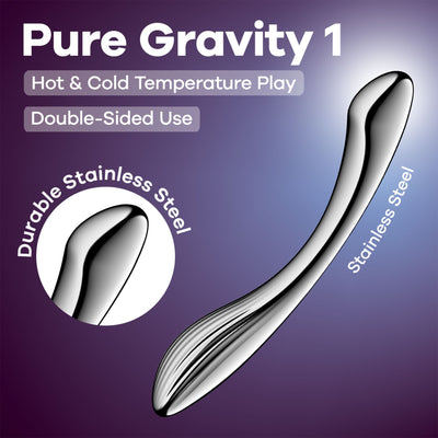 Металевий дилдо Satisfyer Pure Gravity 1 - фото 6