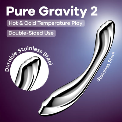 Металевий дилдо Satisfyer Pure Gravity 2 - фото 6