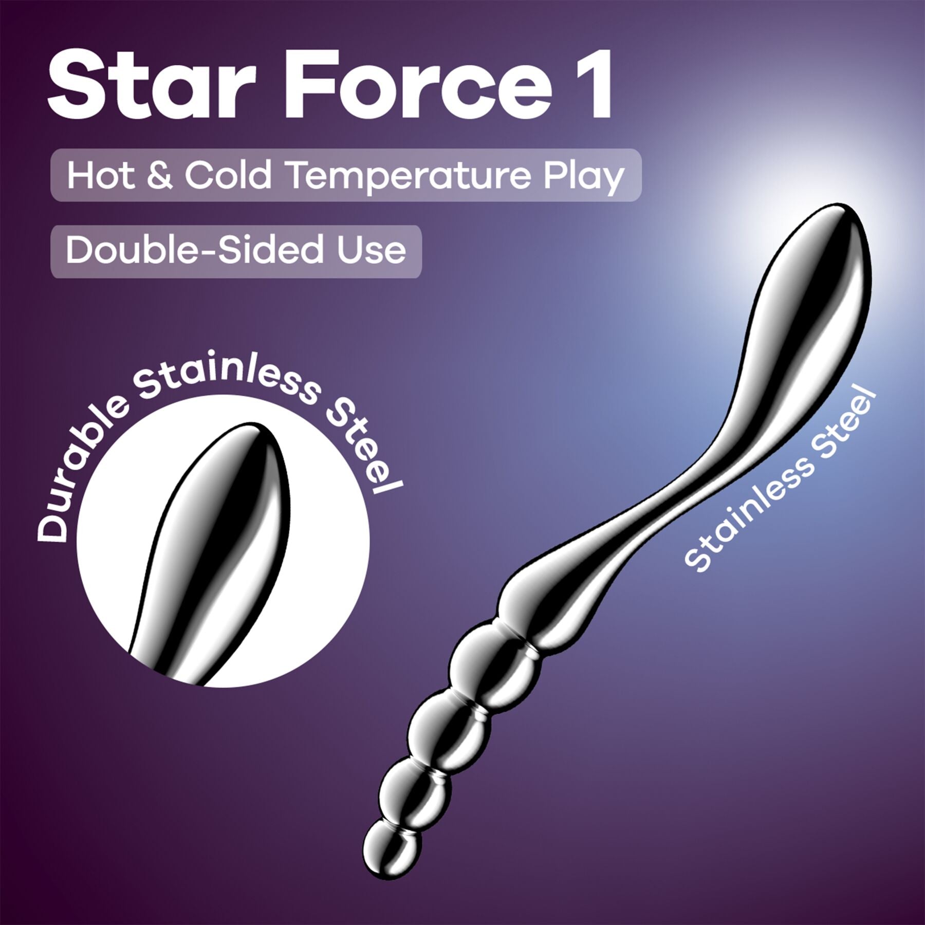 Металевий дилдо Satisfyer Star Force 1 - превʼю 6