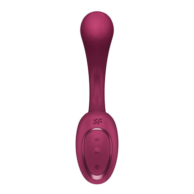 Вагинально-клиторальный вибратор Satisfyer G for Goddess 2 Wine Red, 2 мотора - фото 9