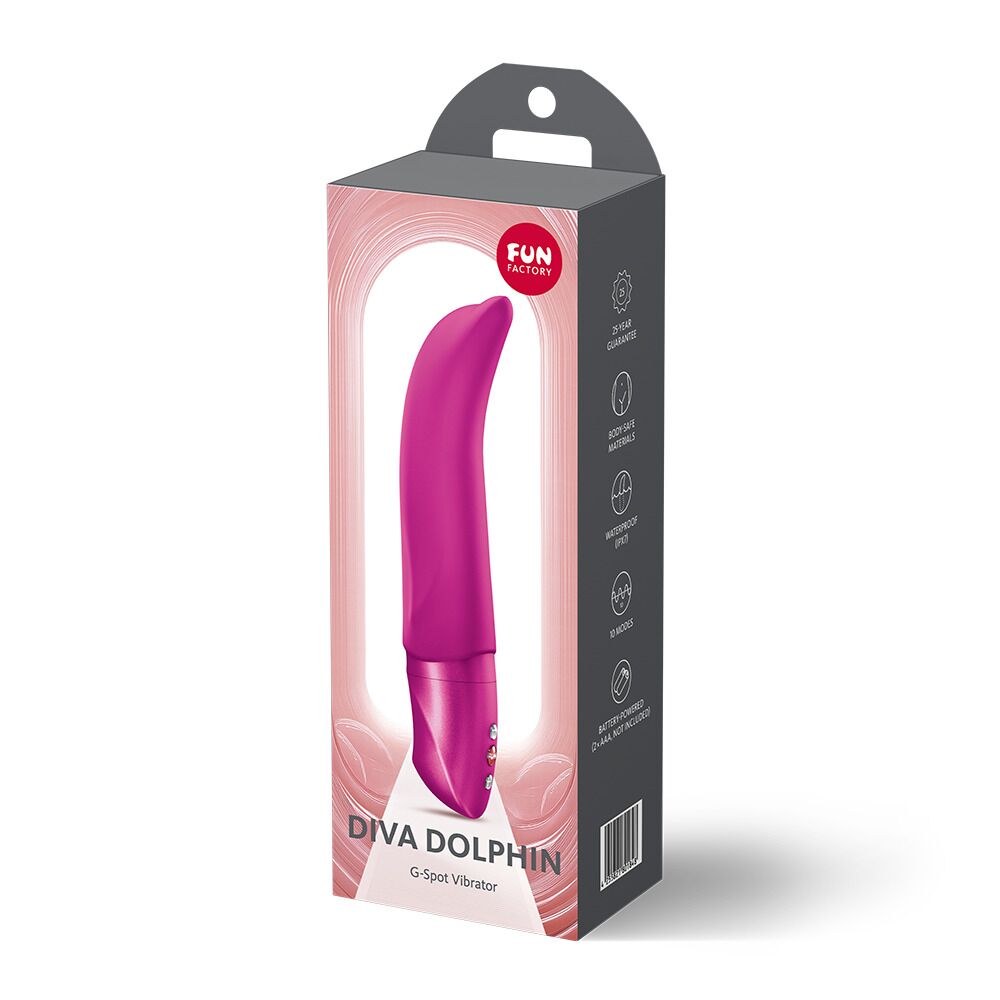Вибратор для точки G Fun Factory Diva Dolphin - превью 8