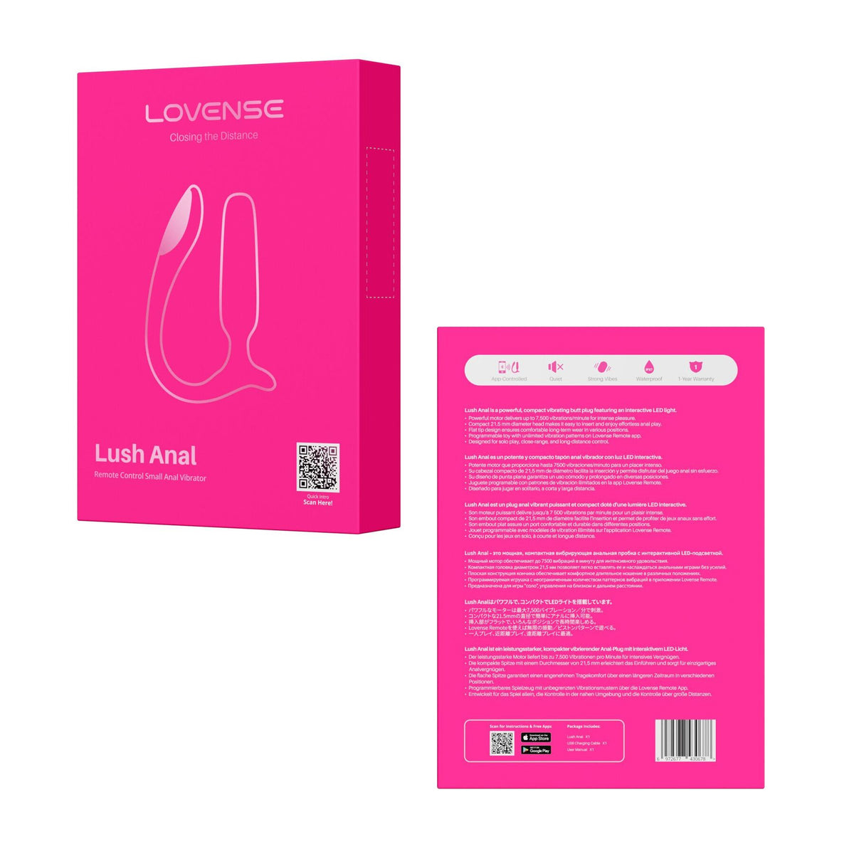 Анальна смарт-вібропробка Lovense Lush Anal - превʼю 12