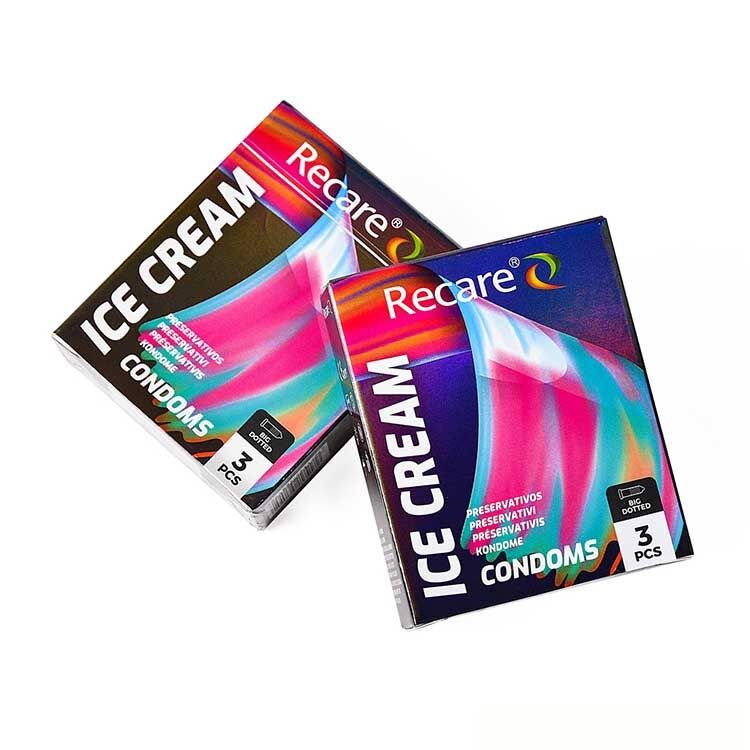 Презервативи Holographic Recare Ice Cream Big Dotted Condoms - превʼю 10