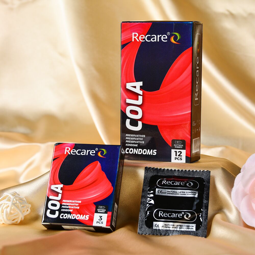 Презервативы Holographic Recare Cola Dotted&Ribbed Condoms  - превью 10