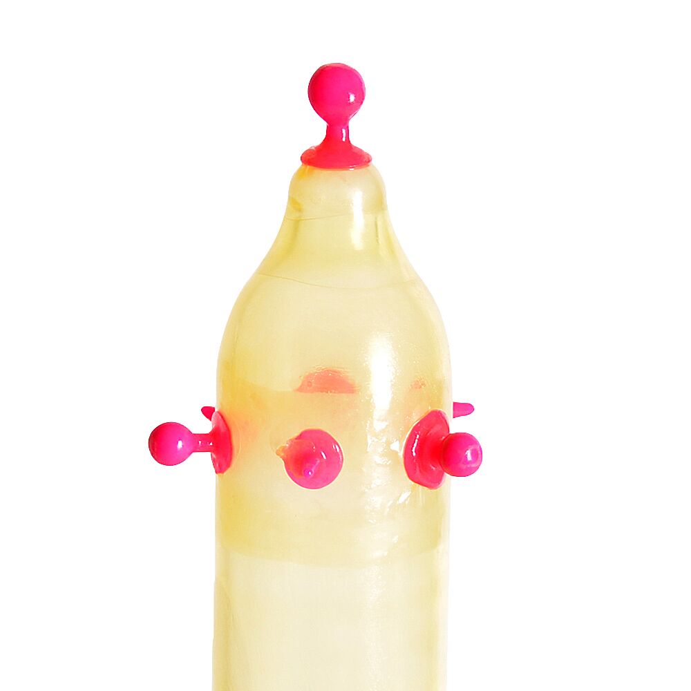 Насадка на член Recare Pink Monster Spike Condom - превью 2
