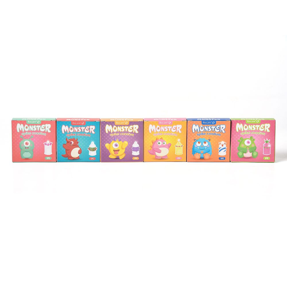 Насадка на член Recare Yellow Monster Spike Condom - превʼю 10