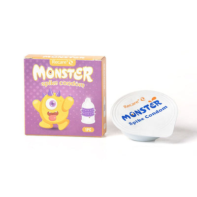 Насадка на член Recare Yellow Monster Spike Condom - фото 3