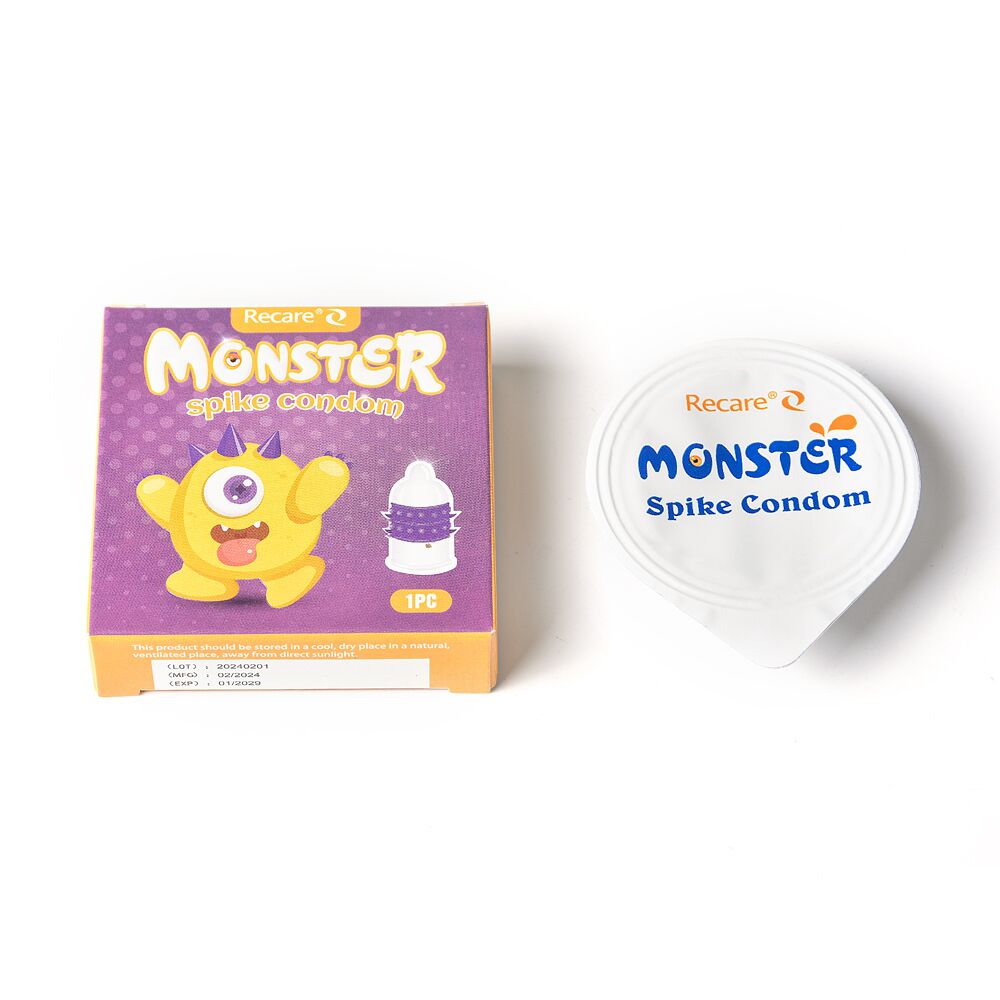 Насадка на член Recare Yellow Monster Spike Condom - превʼю 4