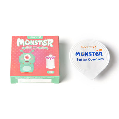 Насадка на член Recare Turquoise Monster Spike Condom  - фото 4