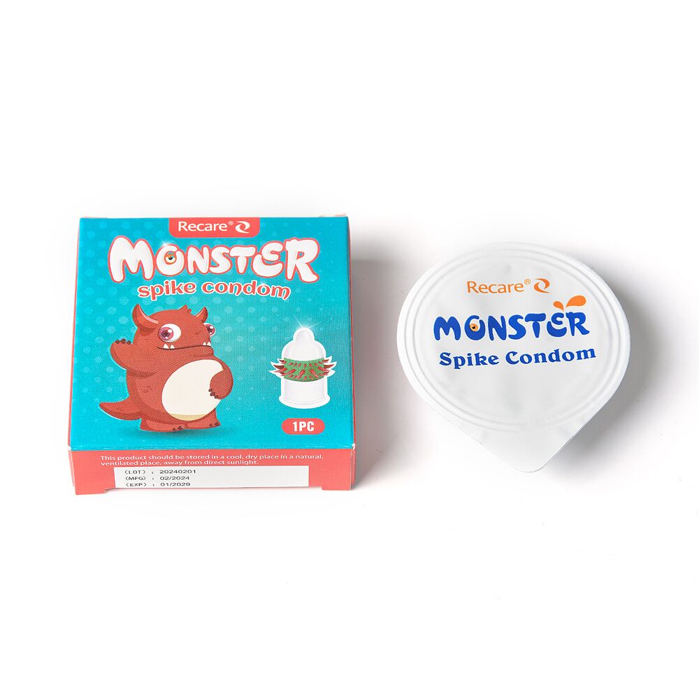 Насадка на член Recare Red Monster Spike Condom  - превью 4