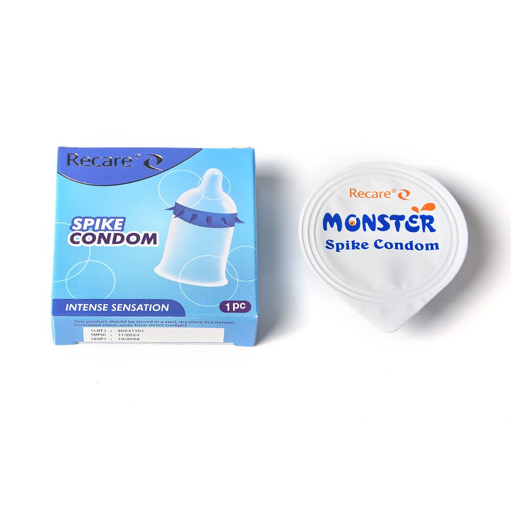 Насадка на член Recare Spike Condom Blue - превью 4