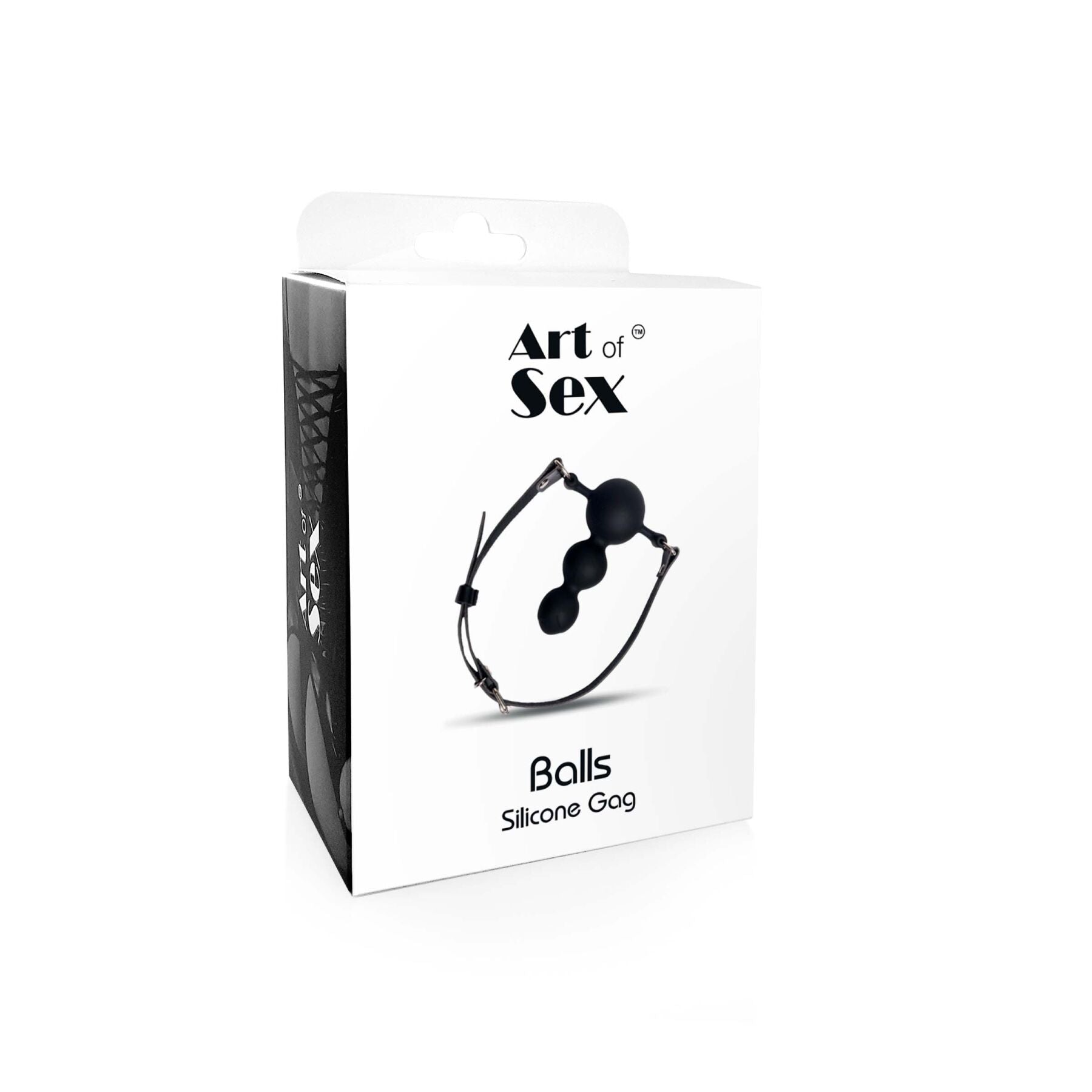 Кляп силиконовый Art of Sex, натуральная кожа - Balls - превью 3
