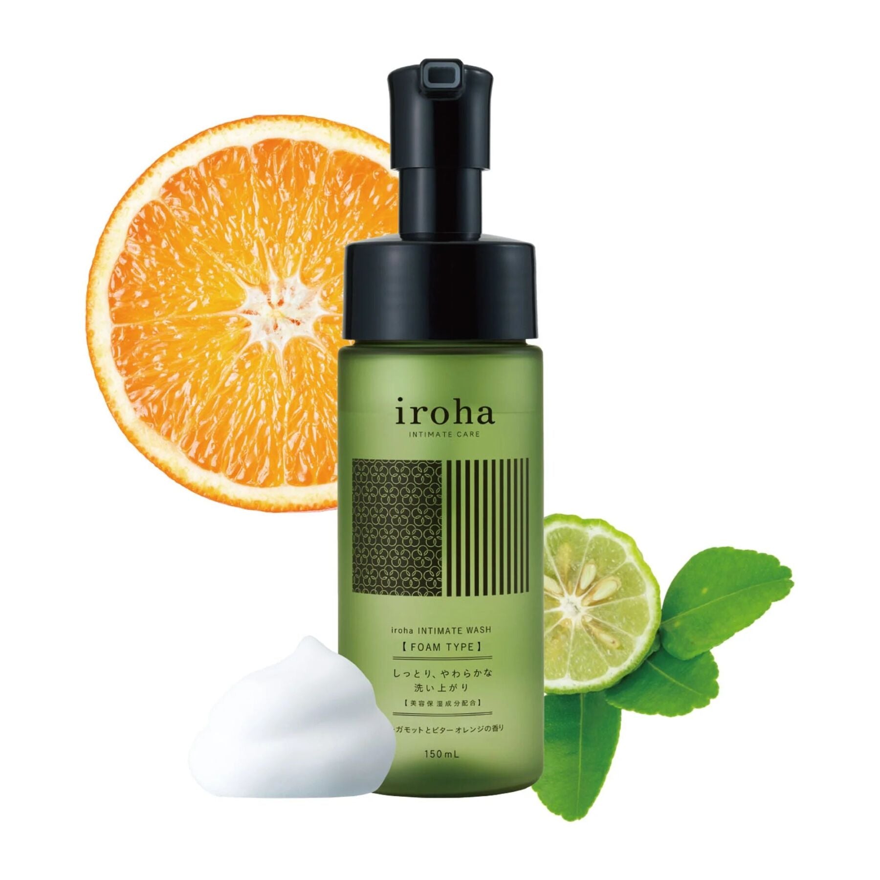 Пена для интимного ухода Iroha Intimate Wash Foam Type Bergamot and Bitter Orange  - превью 2