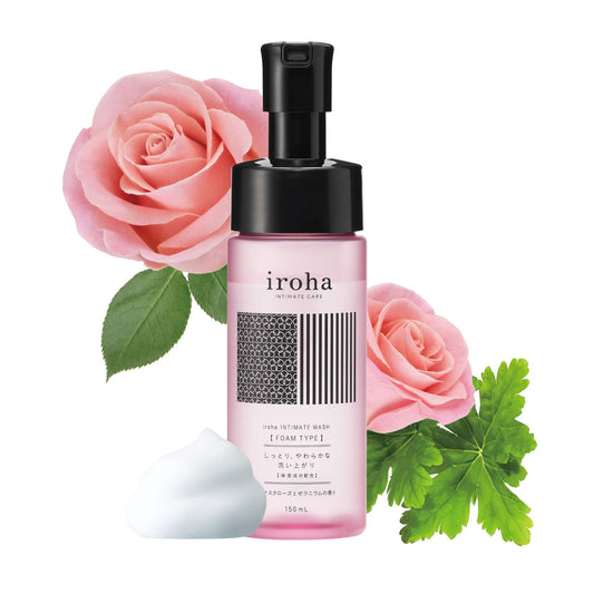 Пена для интимного ухода Iroha Intimate Wash Foam Type Damask Rose and Geranium_