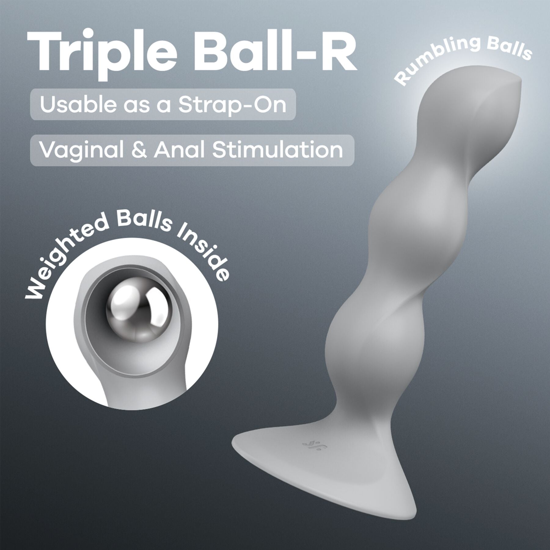 Анальный стимулятор-бусины Satisfyer Triple Ball-R  - превью 7