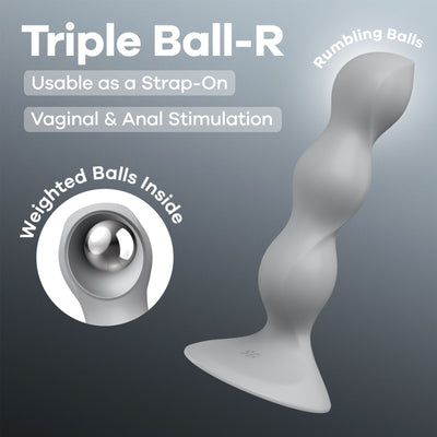 Анальный стимулятор-бусины Satisfyer Triple Ball-R  - фото 7