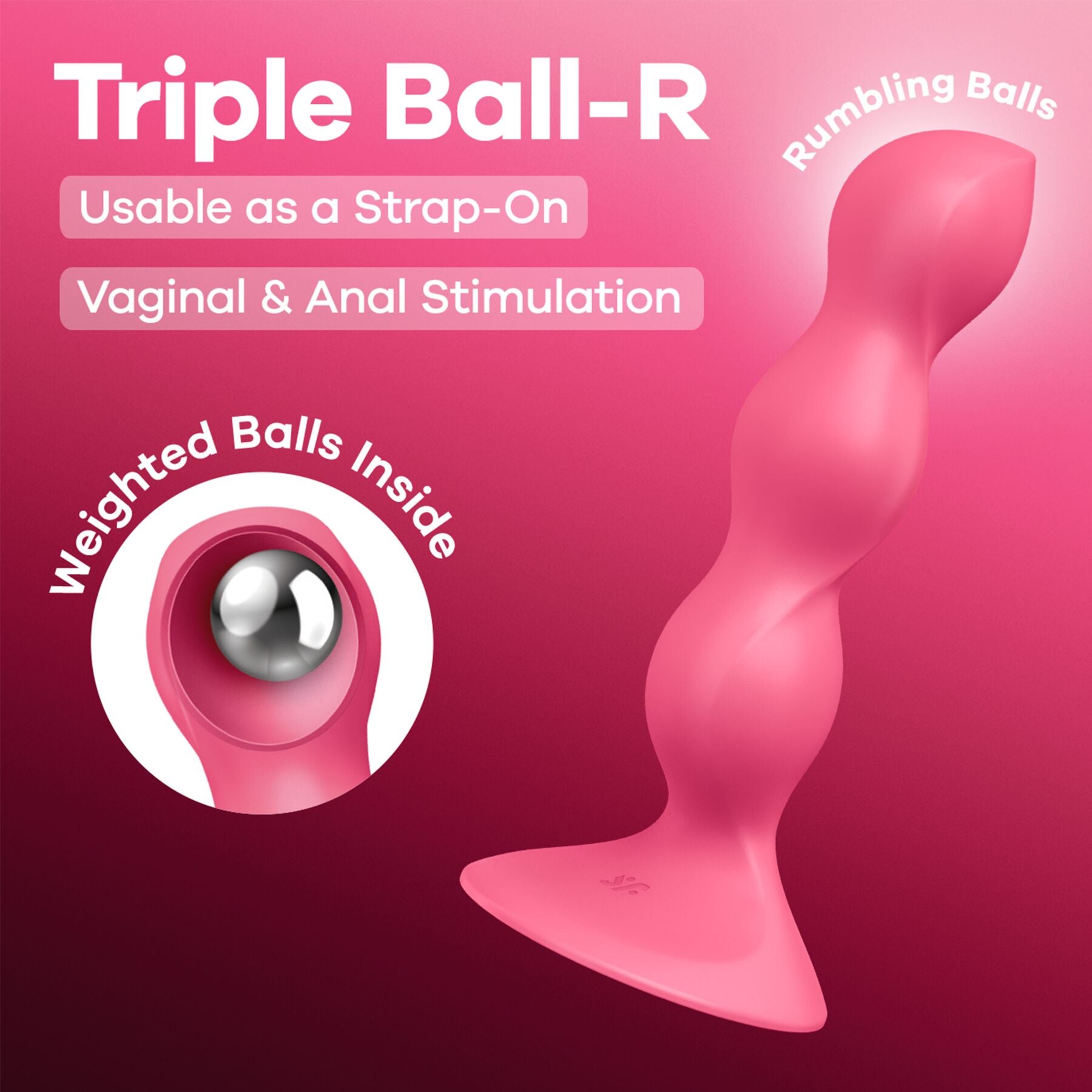 Анальный стимулятор-бусины Satisfyer Triple Ball-R  - превью 14