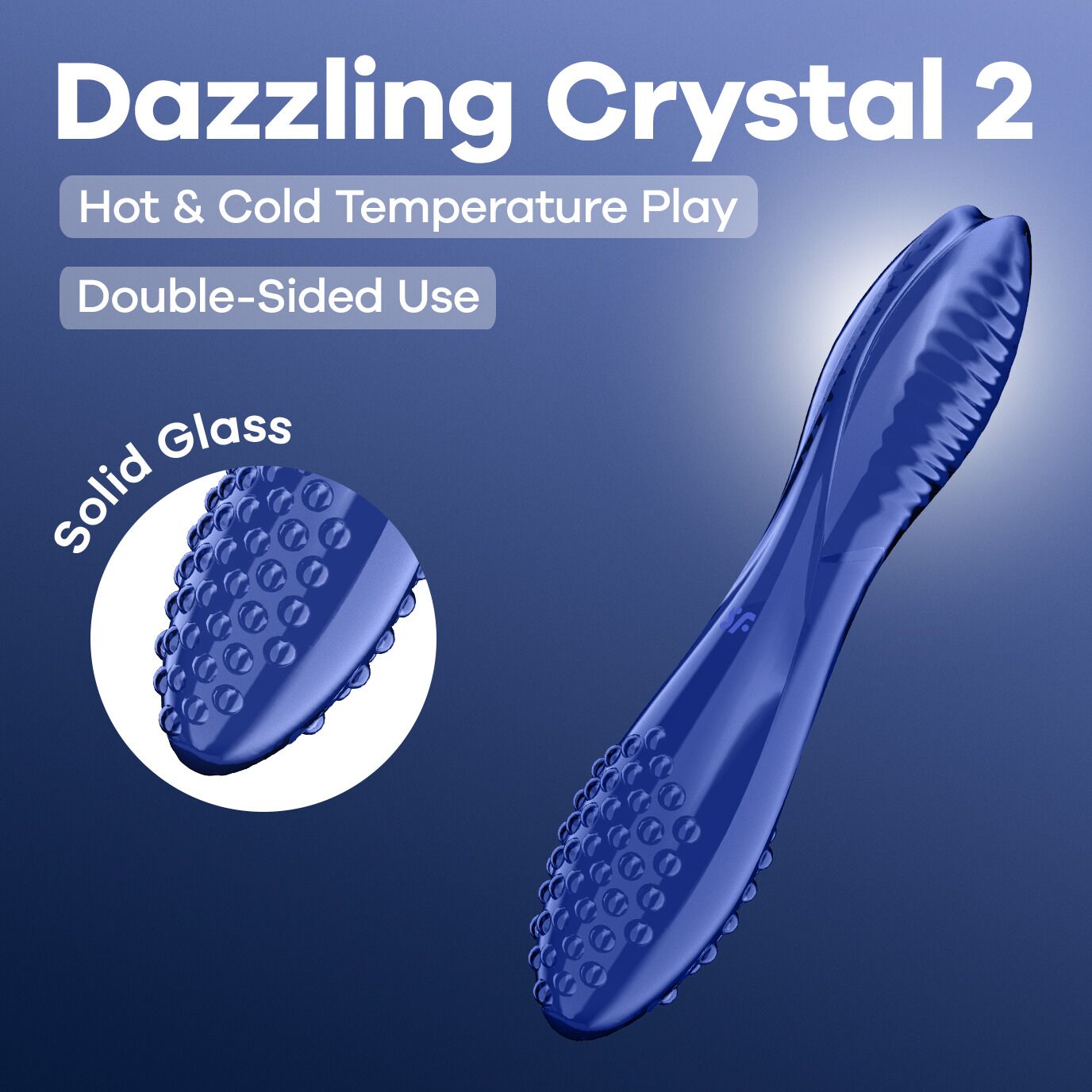 Двусторонний стеклянный дилдо Satisfyer Dazzling Crystal 2  - превью 12