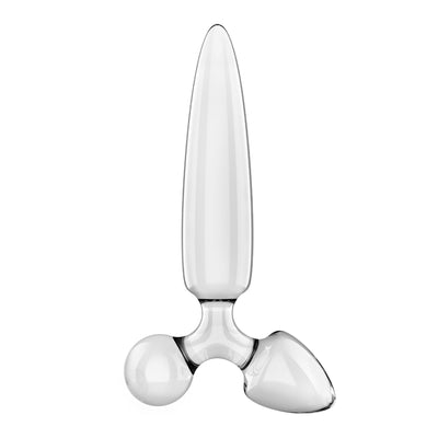 Трехсторонний стеклянный дилдо Satisfyer Triple Crystal 1 - фото 7