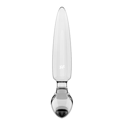 Трехсторонний стеклянный дилдо Satisfyer Triple Crystal 1 - фото 9