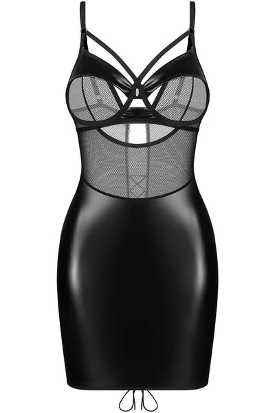 Сорочка Obsessive Dominna chemise & thong  - фото 3