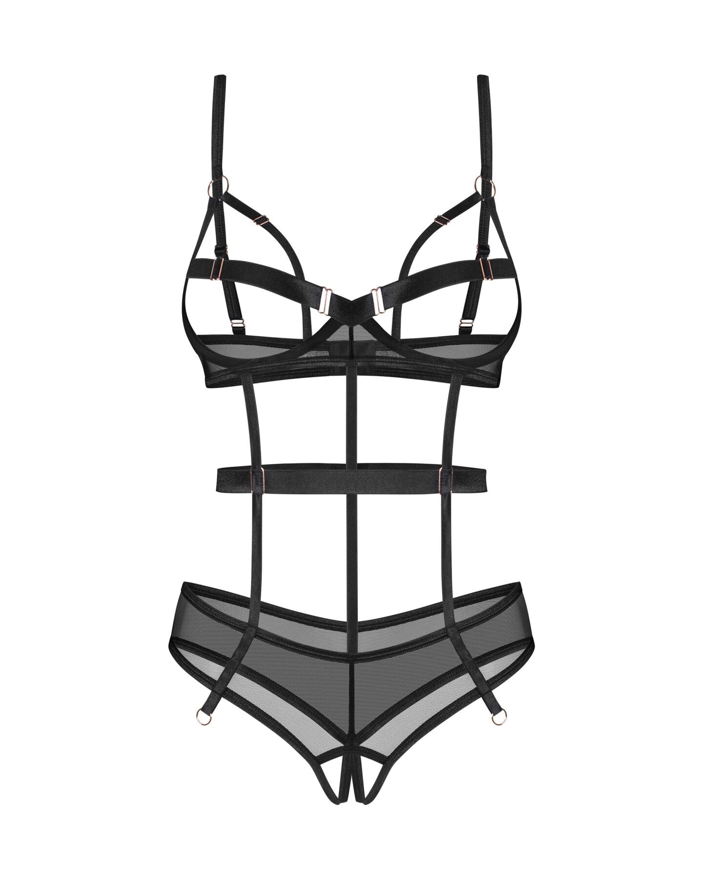 Боді Obsessive Euridia crotchless teddy - превʼю 10