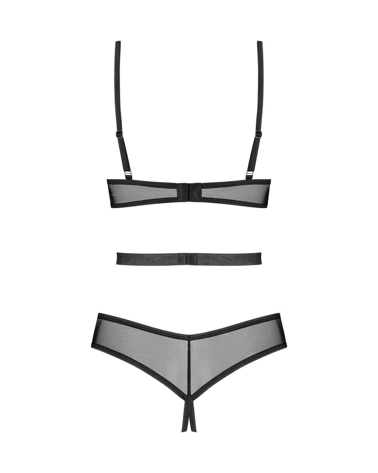 Боді Obsessive Euridia crotchless teddy - превʼю 17