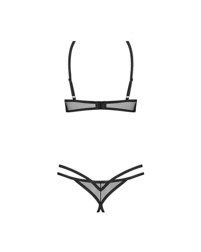 Комплект Obsessive Euridia 2-pcs crotchless set - фото 11