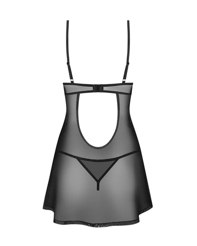 Сорочка Obsessive Euridia chemise & tanga  - фото 11