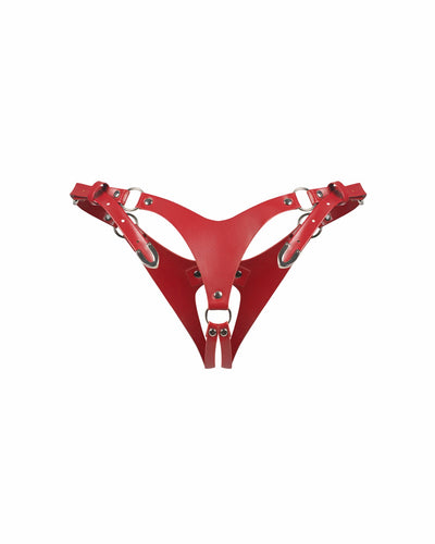 Трусики Obsessive Inferro crotchless thong - фото 4
