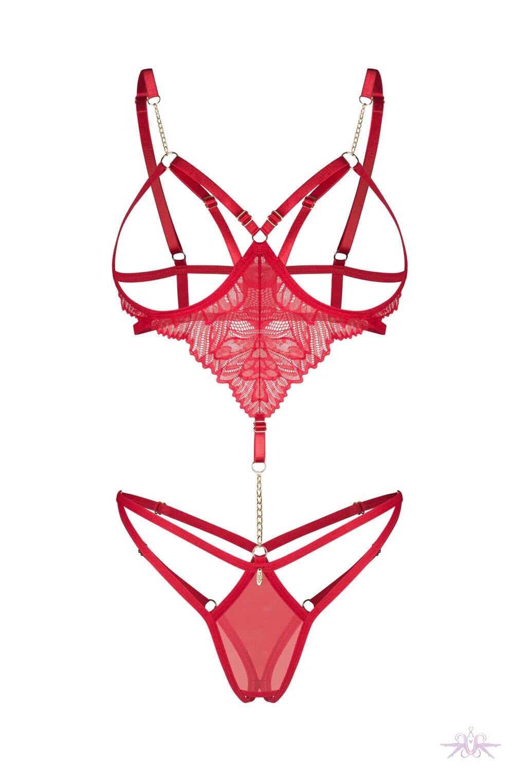 Боди Obsessive Matildea crotchless teddy - превью 2