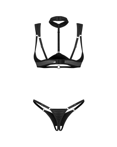 Комплект Obsessive Roccele 2-pcs crotchless set  - фото 11