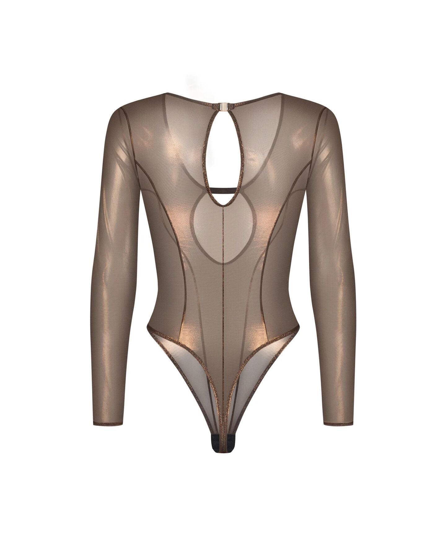 Боди Obsessive Soranna long-sleeved teddy - превью 5