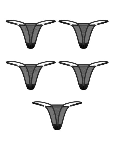 Набір трусиків Obsessive Violami 5-pack thong - фото 2