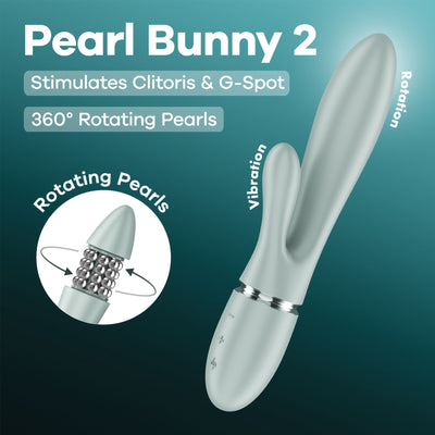 Вібратор-кролик Satisfyer Pearl Bunny 2 - фото 18