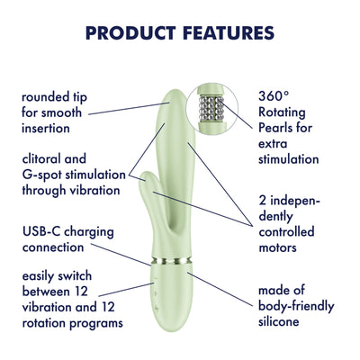 Вібратор-кролик Satisfyer Pearl Bunny 2 - фото 7