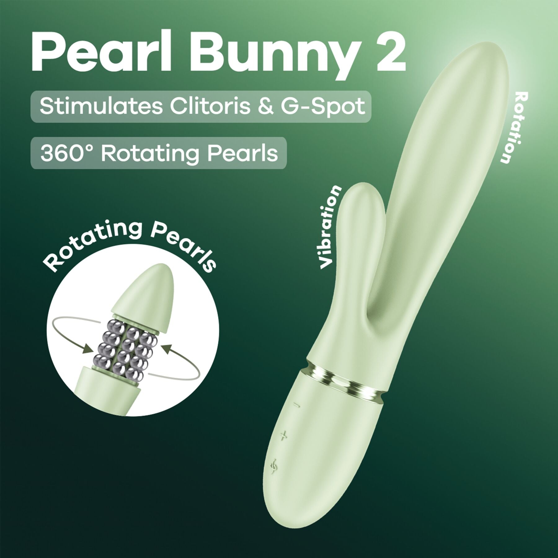 Вібратор-кролик Satisfyer Pearl Bunny 2 - превʼю 9