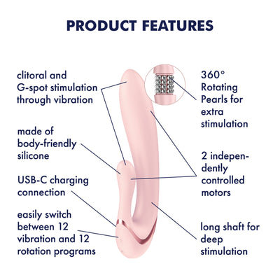 Вібратор-кролик Satisfyer Pearl Bunny 3 - фото 7