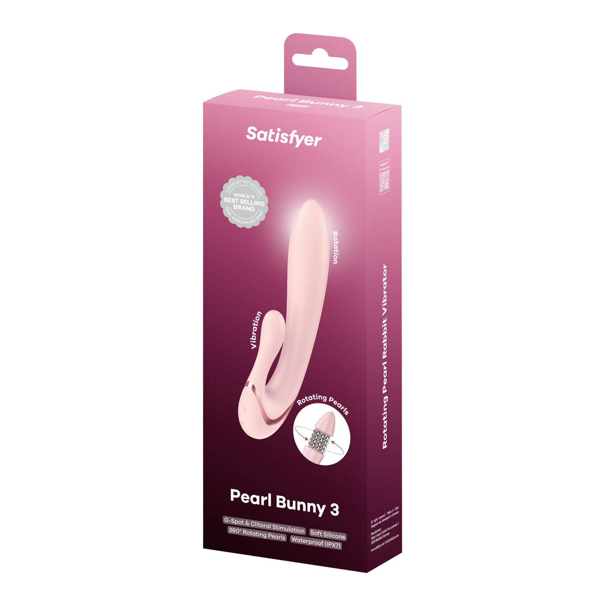 Вібратор-кролик Satisfyer Pearl Bunny 3 - превʼю 8