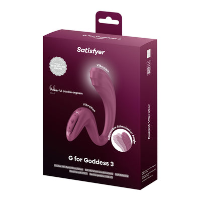 Вагінально-кліторальний вібратор Satisfyer G for Goddess 3 - фото 6