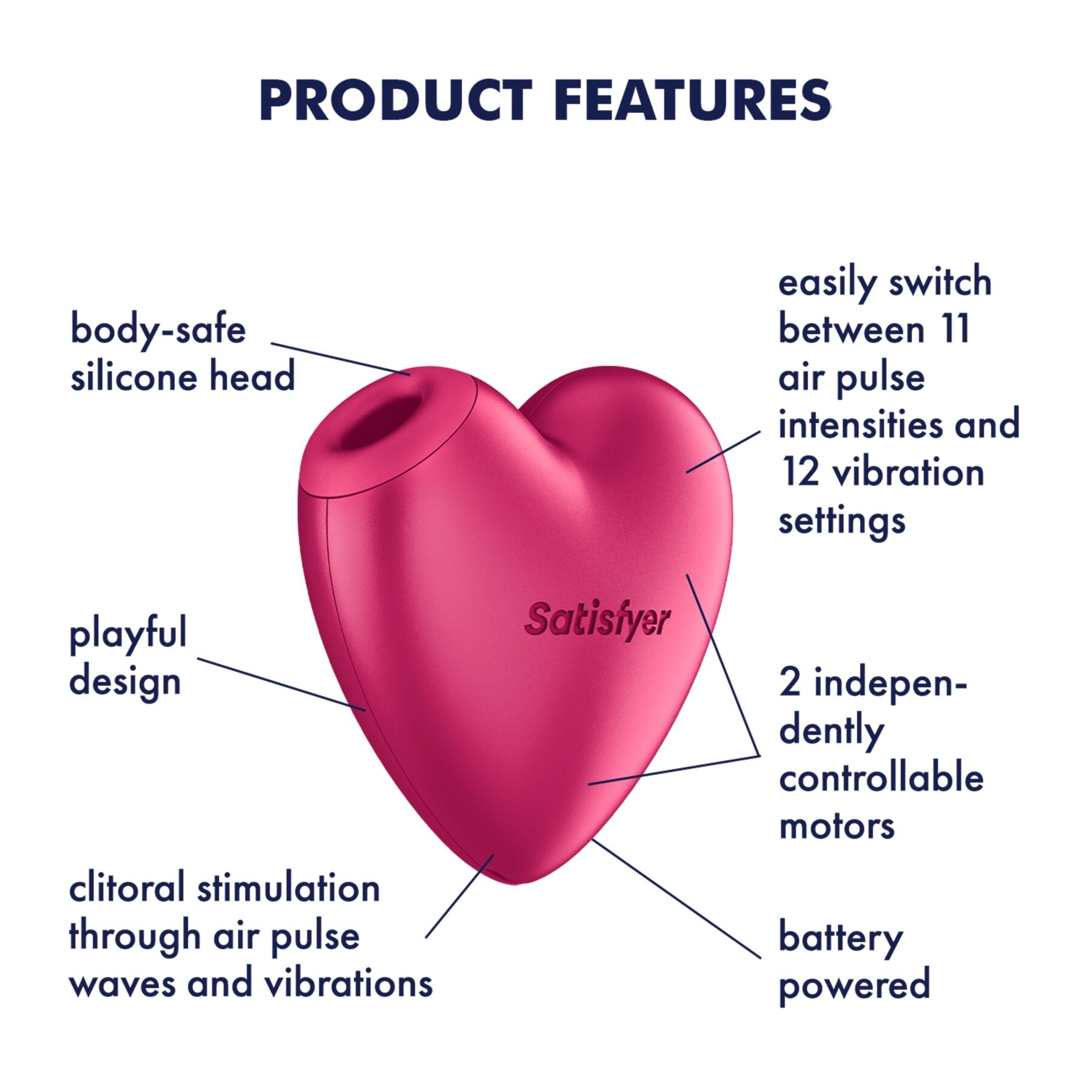 Вакуумний стимулятор-серце з вібрацією Satisfyer Cutie Heart - превʼю 18